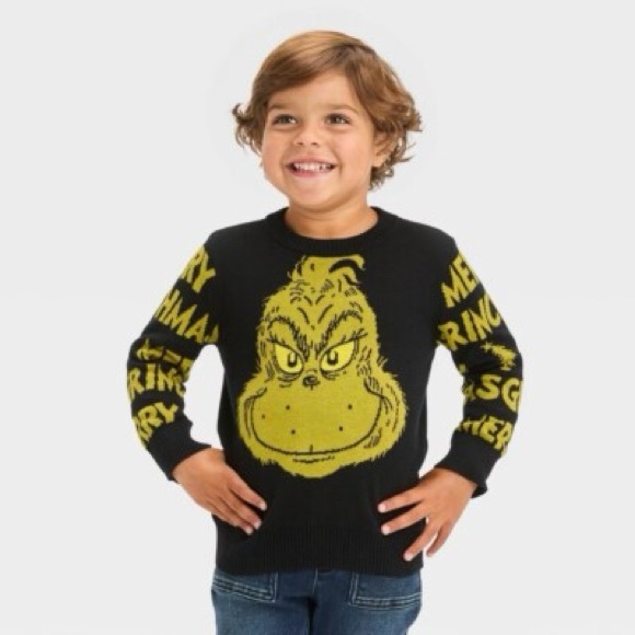 Toddler Boys The Grinch Sweater EUC - Picture 1 of 4